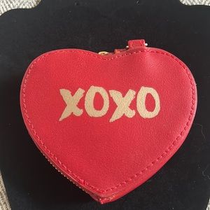 Heart shaped coin purse